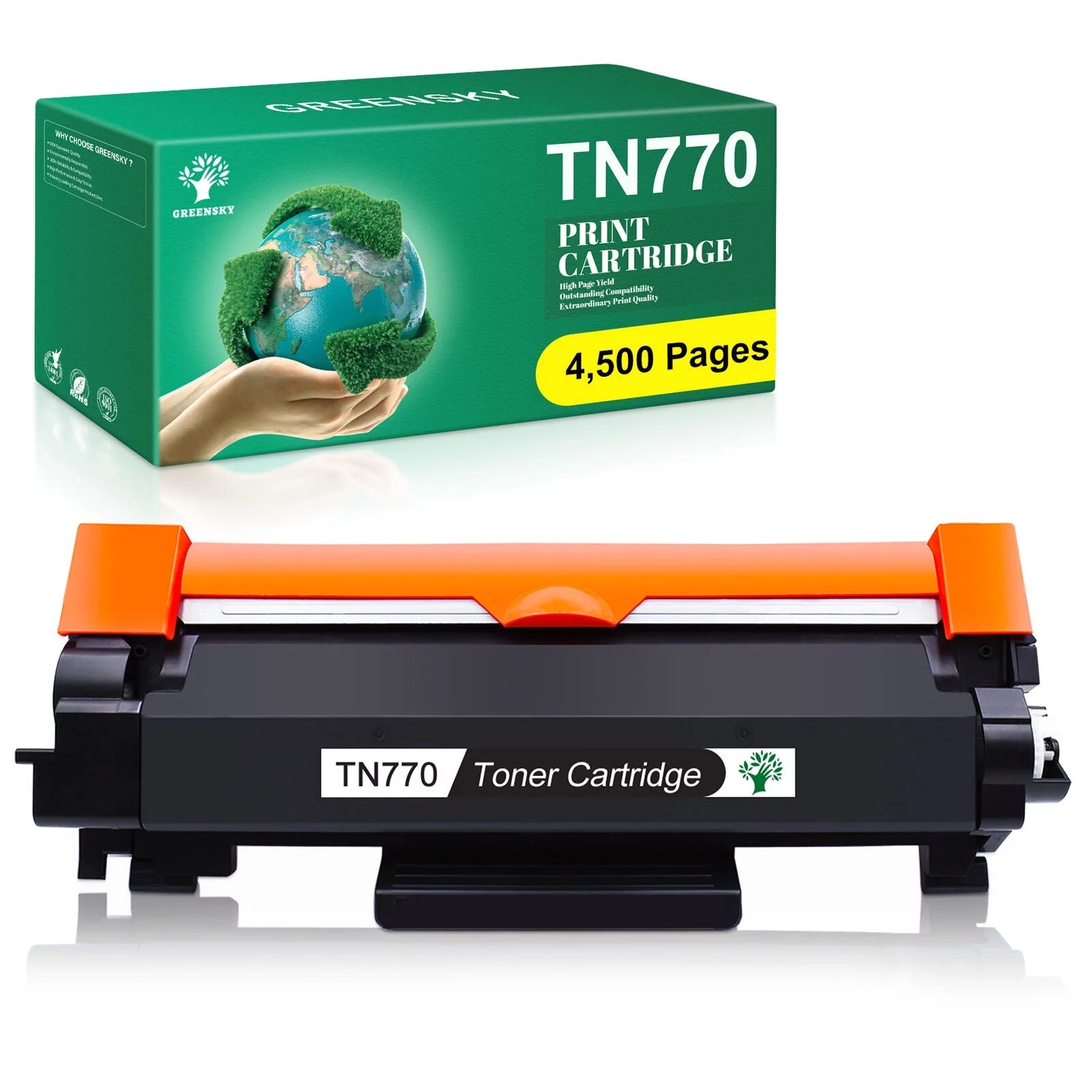 Greensky TN770 Toner Cartridge Compatible for Brother TN-770 TN770 High Yield for MFC-L2750DW MFC-L2750DWXL HL-L2370DW HL-L2370DWX Printer (Black, 1-Pack)