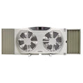 9 in. 3 Speed Electric Electronically Reversible Twin Window Fan