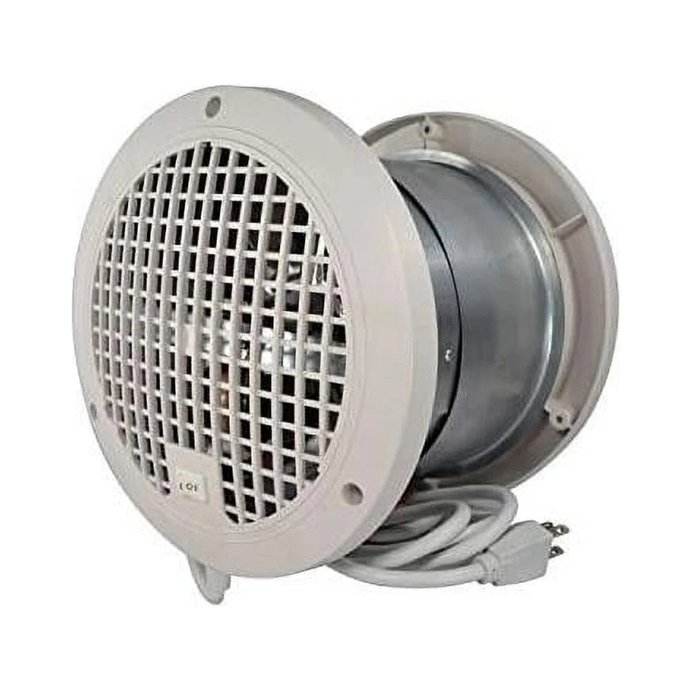 Thruwall TW108 Room-To-Room Transfer Through Wall Vent Fan, 2-Speed Wall Vent Register Booster Fan, Quiet Operation, Improved Air Flow For Better Indoor Heating And Cooling, White