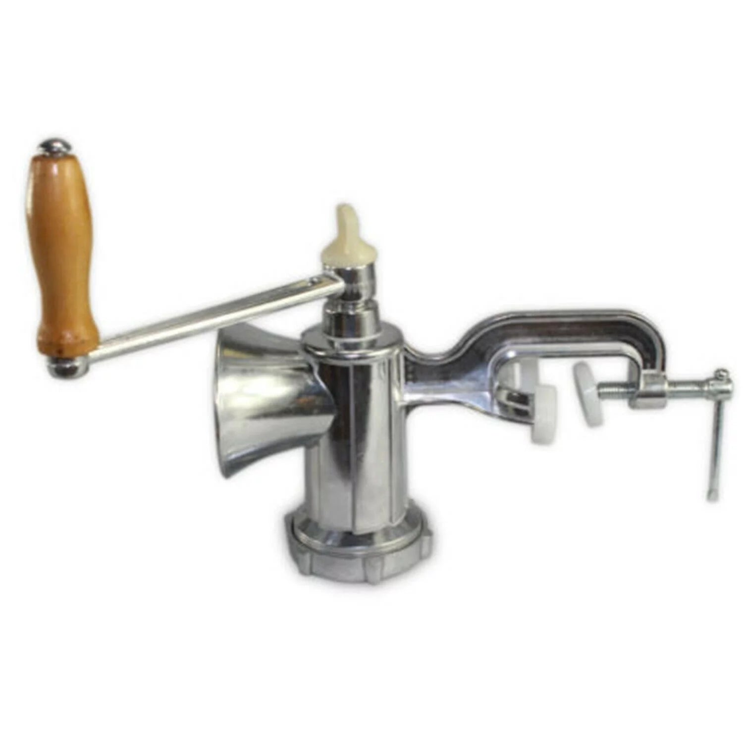 ZhdnBhnos Kitchen Aluminum Meat Mincer Mixer Food Grinder Stuffer Manual Hand Sausage Pasta Filler Maker Machine 5mm Holes