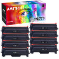 Amstech Compatible Toner for Brother TN-770 TN770 MFC-L2750DW MFC-L2750DWXL HL-L2370DW HL-L2370DWX Printer Ink Super High Yield (Black, 8-Pack)