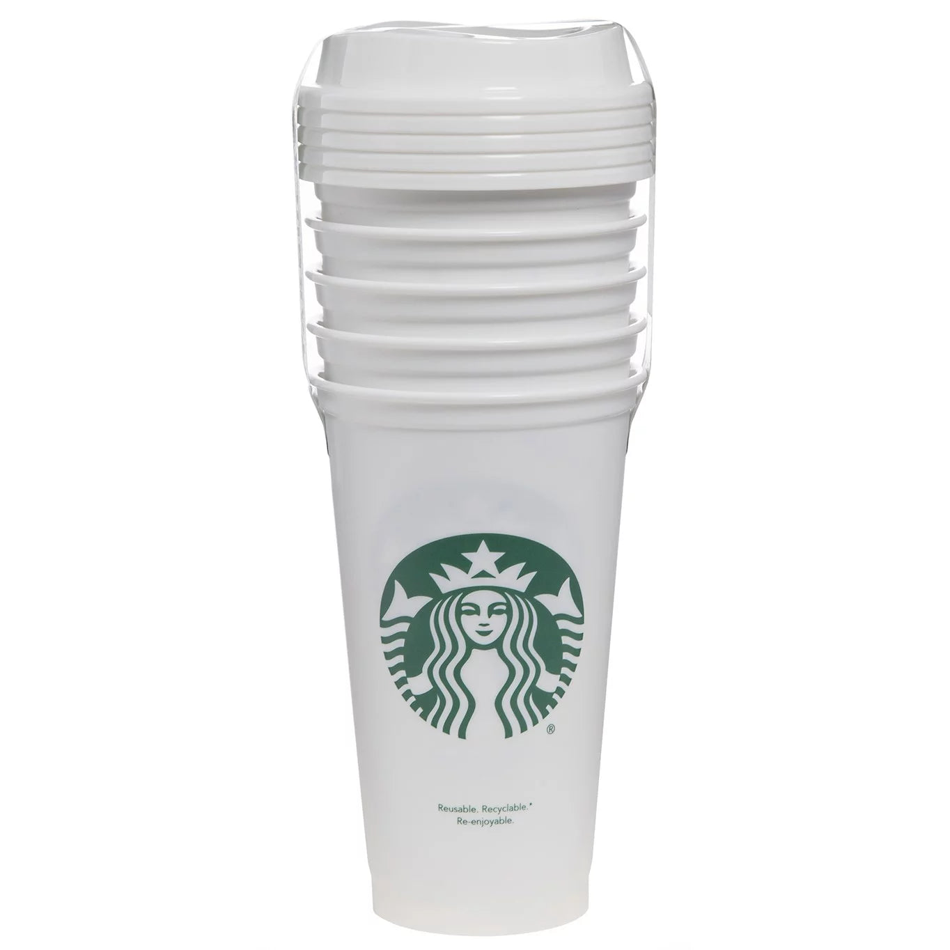 Starbucks 16oz Reusable Cups 5-Pack White