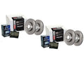 Front and Rear Brake Pad and Rotor Kit - Compatible with 1998 - 2001 Audi A6 Quattro 1999 2000