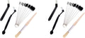 Coffee Cleaning Brush,8 Pieces Coffee Tea Bean Grounds Cleaner Tool Set for Grinder Espresso Machine Group Heads