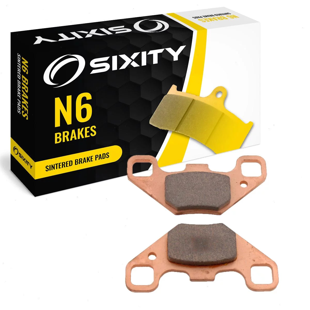Sixity N6 Sintered Brake Pads FA490 Rear Replacement Kit Full Complete