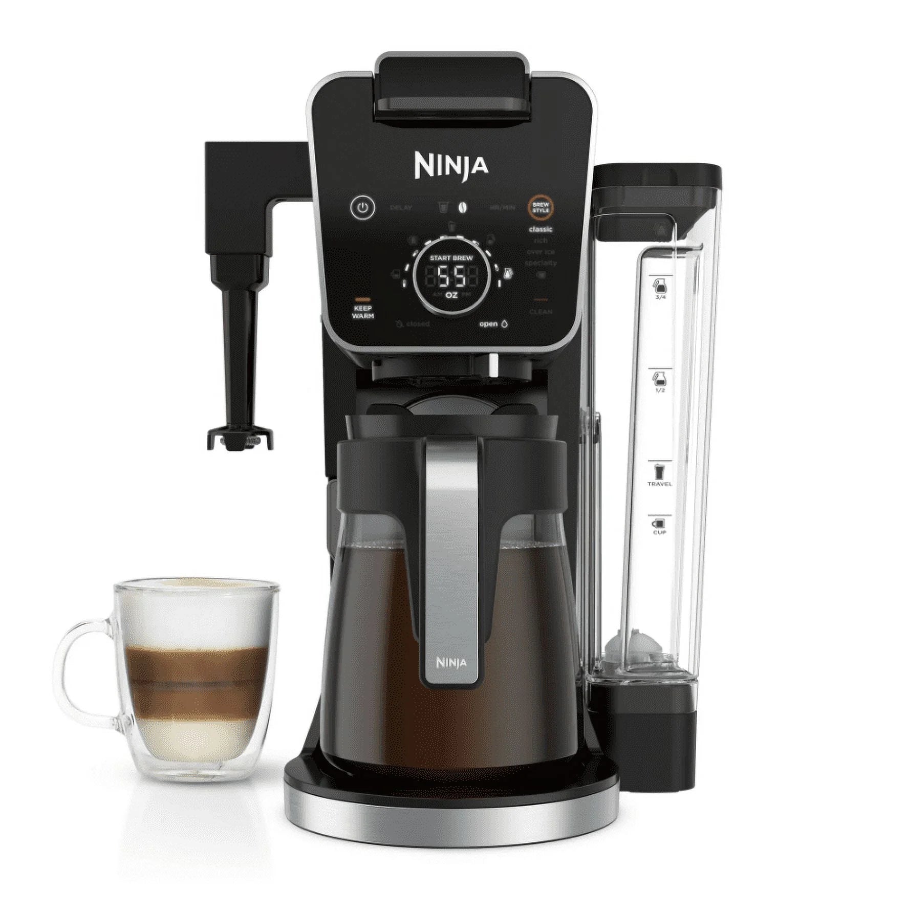Open Box Ninja CFP300 DualBrew Specialty Coffee System - Black and Stainless Steel