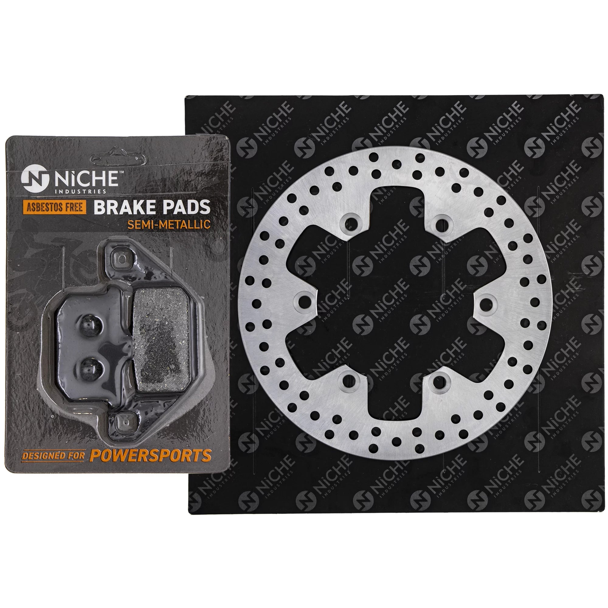 Niche Front Left Brake Rotor Pad Kit for Kawasaki 43082-1062 Motorcycle MK1006987