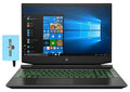 HP Pavilion 15z 15.6 144Hz FHD IPS Gaming Laptop (AMD Ryzen 5 5600H 6-Core, 32GB RAM, 512GB PCIe SSD + 2TB HDD, GTX 1650 4GB, Green Backlit KYB, WiFi 6, BT 5.2, RJ-45, Win 11 Pro) w/Hub