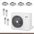 Cooper & Hunter Mini Split AC Heat Pump Multi 4 Zone 12000 12000 18000 18000 BTU