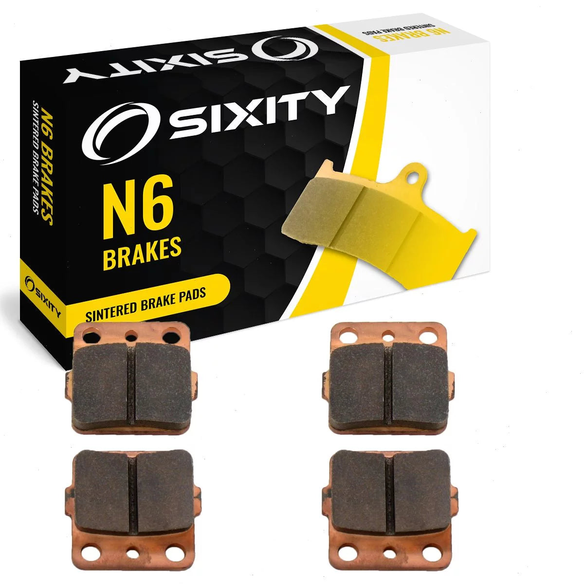 Sixity N6 Sintered Brake Pads FA84/2 FA84/2 Front Rear Replacement Kit Full Complete