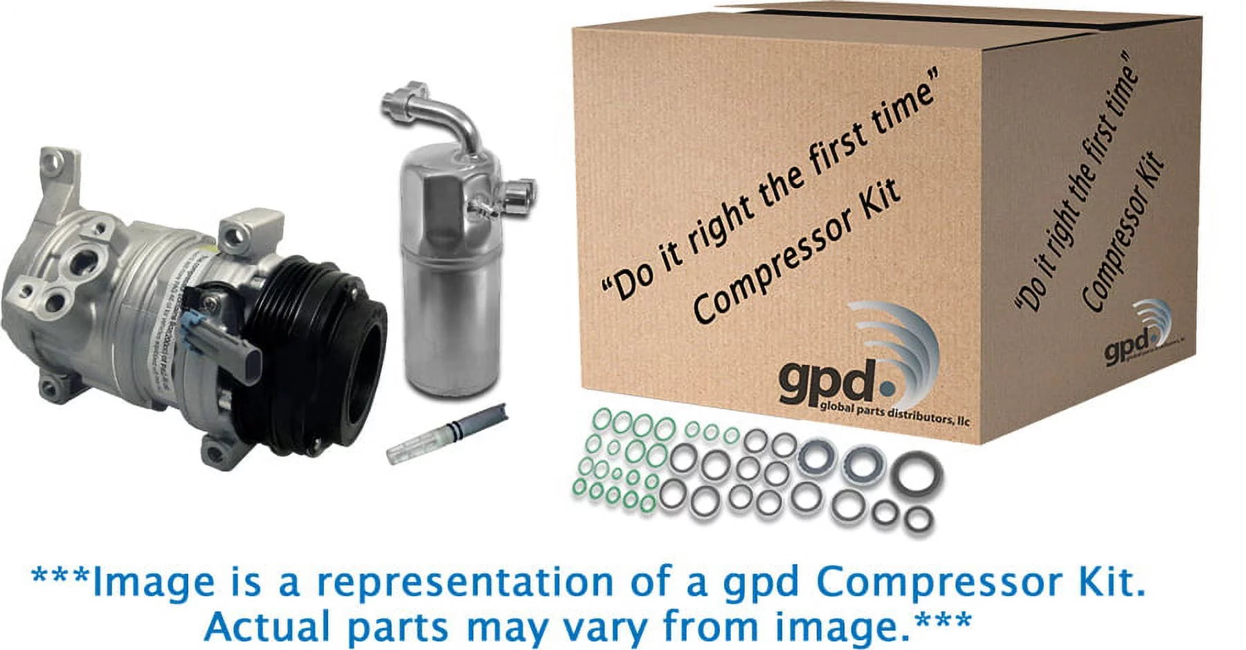 Global Parts Distributors 9642602 Compressor Kit Fits select: 2001-2006 HYUNDAI SANTA FE