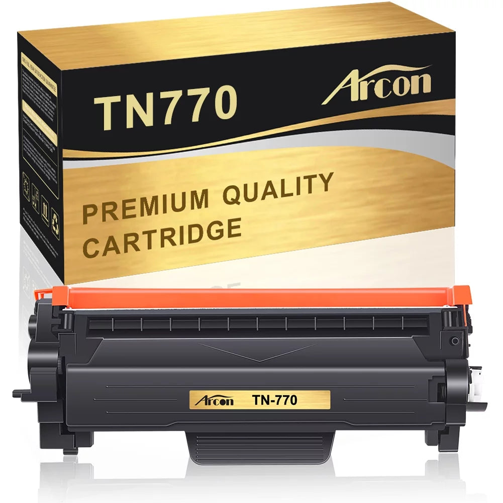 Arcon 1-Pack Compatible Toner for Brother TN770 TN-770 works with Brother MFC-L2750DW MFC-L2750DWXL HL-L2370DW HL-L2370DWXL Printers (Black)