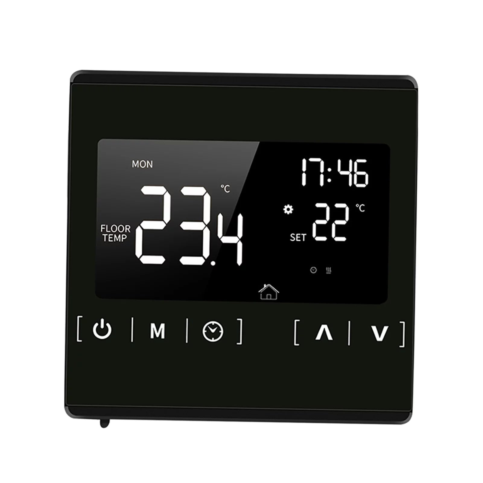 Htovila Smart LCD Touchscreen Thermostat for Home Programmable Electric Floor Heating System Water Heating Thermoregulator AC 85- Temperature Controller