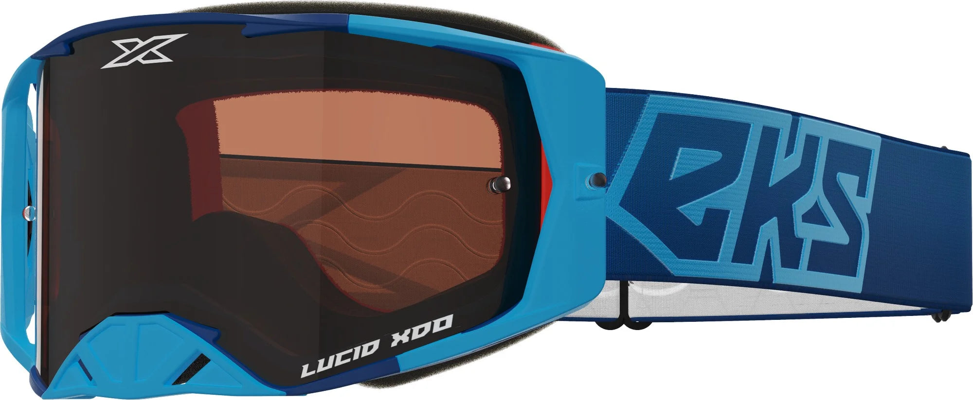 EKS Lucid MX Offroad Goggles Blue w/Aurburn Lens