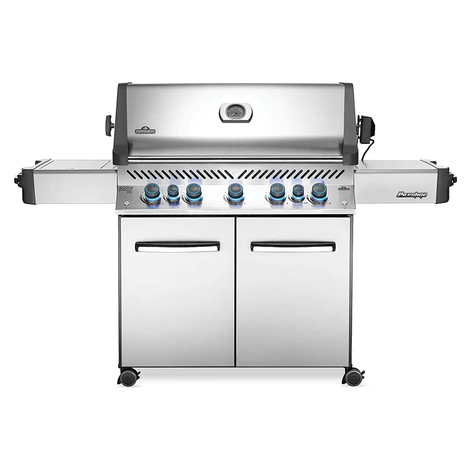Napoleon Prestige 665 Natural Gas Grill With Infrared Rear Burner And Infrared Side Burner