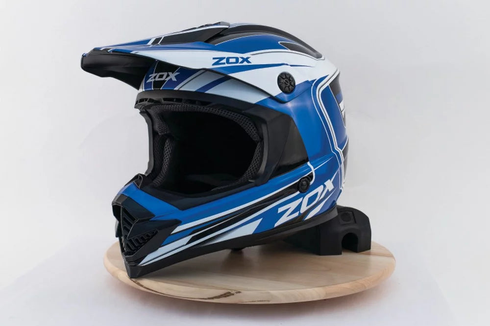 ZOX ST-1561C ¡®Rush Jr' Lucid Blue Youth Motocross Helmet Youth Large