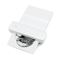 Walmeck A4 Portable Thermal Transfer Printer Wireless&USB with Mobile Computer for Office School Comes with 1pc Thermal Paper Roll Compatible with Windows / System Inkless Printing PDF File Webpa
