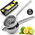 Zulay Kitchen Extra Large Lemon Squeezer Stainless Steel Juicer Hand Press Citrus Squeezer & Juicer