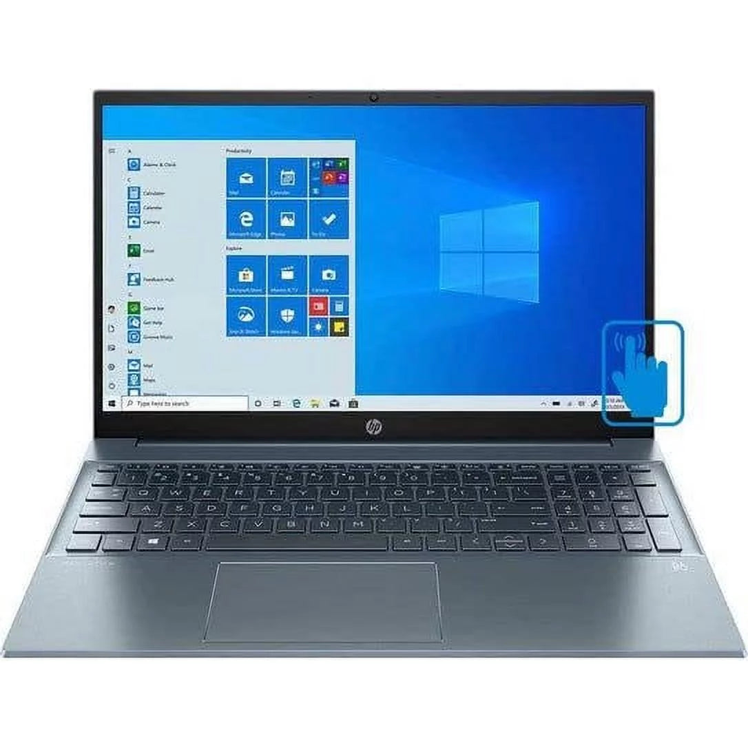 HP Latest Pavilion 15 Laptop | 15.6 IPS FHD Touchscreen | Intel 10-Core i7-1255U | NVIDIA GeForce MX550 | 32GB DDR4 512GB SSD | WiFi 6 | BT | USB-C | HDMI | Webcam | Backlit KB | Windows 10 Home