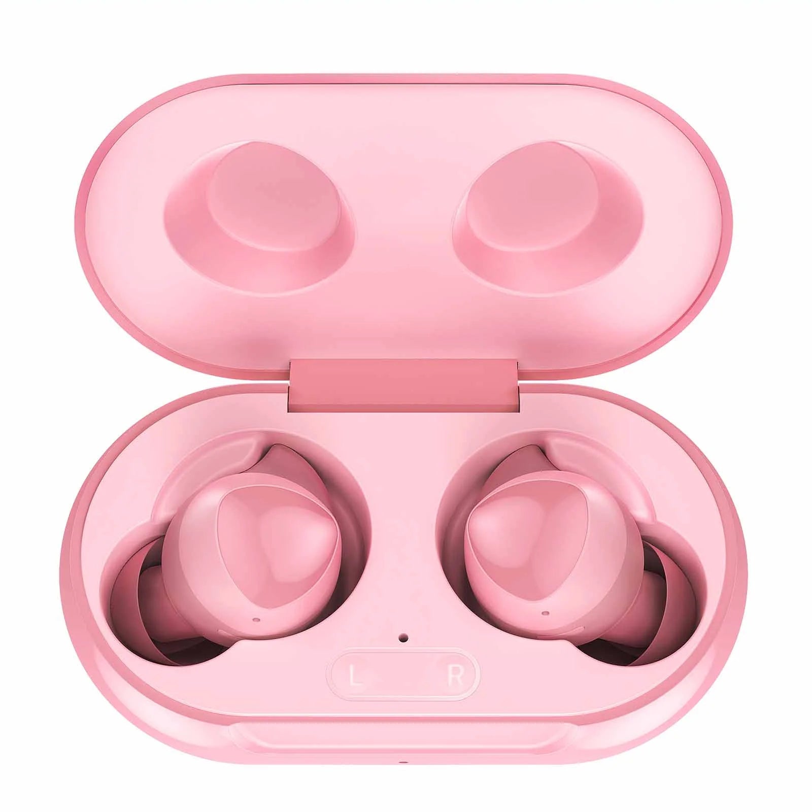 UrbanX Street Buds Plus True Bluetooth Wireless Earbuds For Samsung Galaxy Tab Active 2 With Active Noise Cancelling (Charging Case Included) Pink