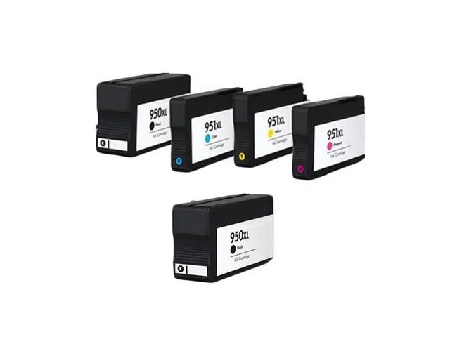 PrinterDash Replacement for OfficeJet Pro 251/276/8100/8600/8610/8620/8630/8640/8660 High Yield Inkjet Combo Pack (2-BK/1-C/M/Y) (NO. 950XL/NO. 951XL) (L0S28AN_1PK/CR314FN_1PKMP)