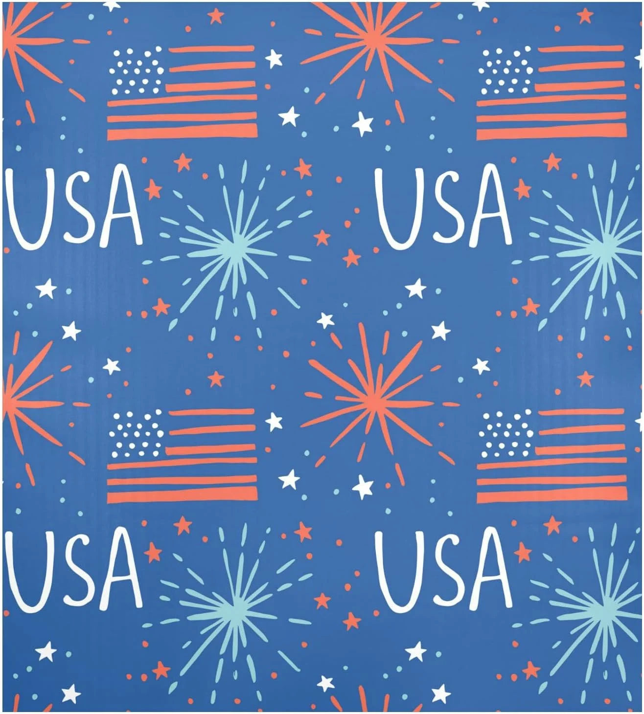 SKYSONIC 4th of July Dishwasher Magnet Cover, Kitchen Fridge Door Panel Magnet Sticker Appliance Wash Machine Magnet Cover 23 x 26 Inch