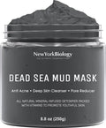 New York Biology Dead Sea Mud Mask for Face and Body - Spa Quality Pore Reducer for Acne, Blackheads and Oily Skin, Natural Skincare for Women, Men - Tightens Skin for A Healthier Complexion - 8.8 oz