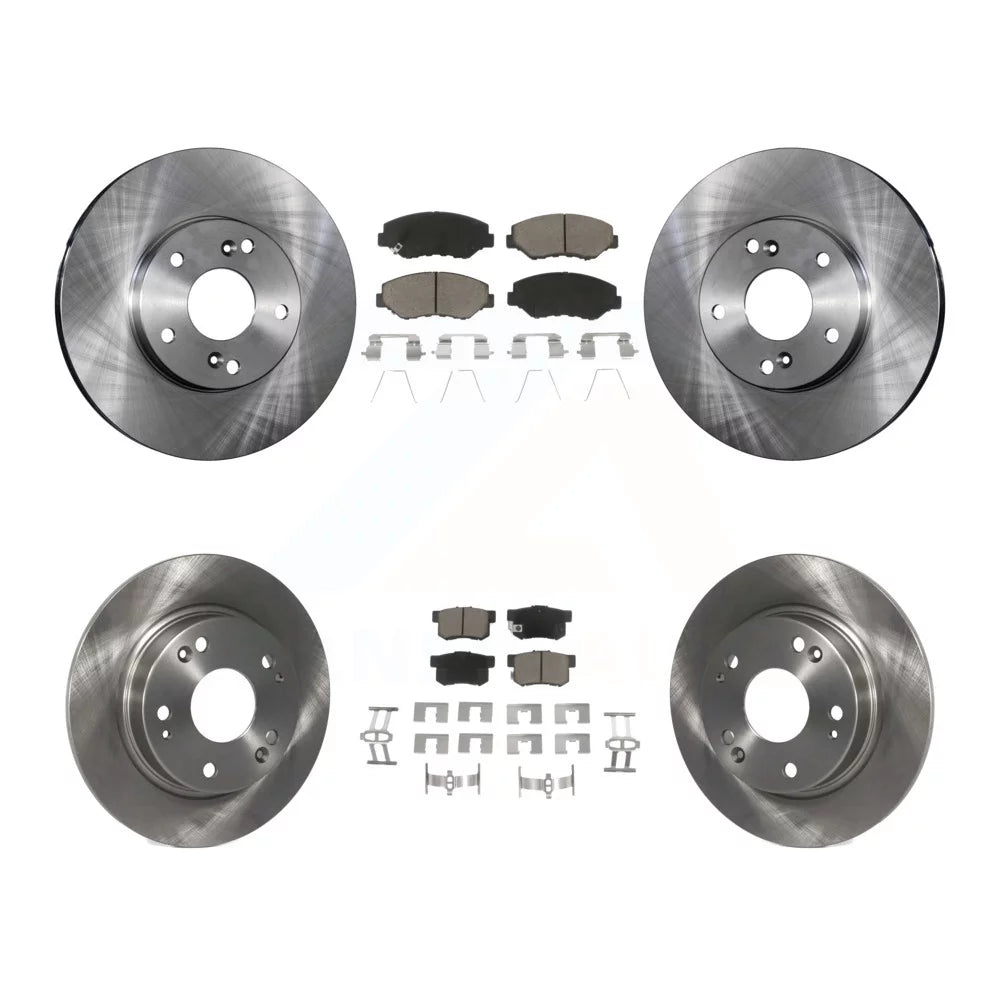 Transit Auto - Front Rear Disc Brake Rotors And Ceramic Pads Kit For Honda Civic Acura ILX K8C-101496