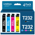 LinkDocs T222 222 Ink Cartridge Replacement for Epson 222 T222 Ink Cartridges for Epson WF-2960 Printer Expression Home XP-5200 Workforce (4 Pack)