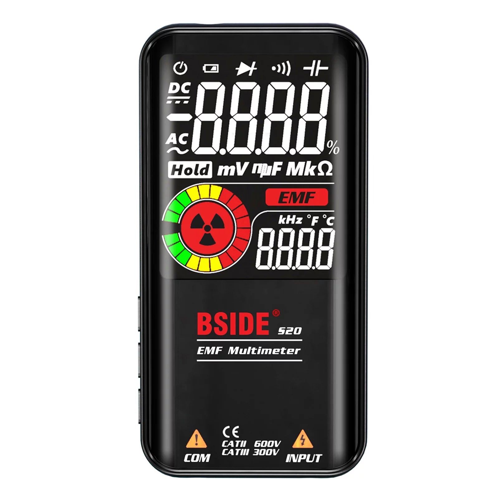 BSIDE S20 Intelligent EMF Multimeter, Radiation Detector, Colored Display