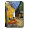 Cafe Terrace at Night by Vincent van Gogh - 1888 - restaurant French street painting - Coffeehouse single toggle switch lsp-155653-1