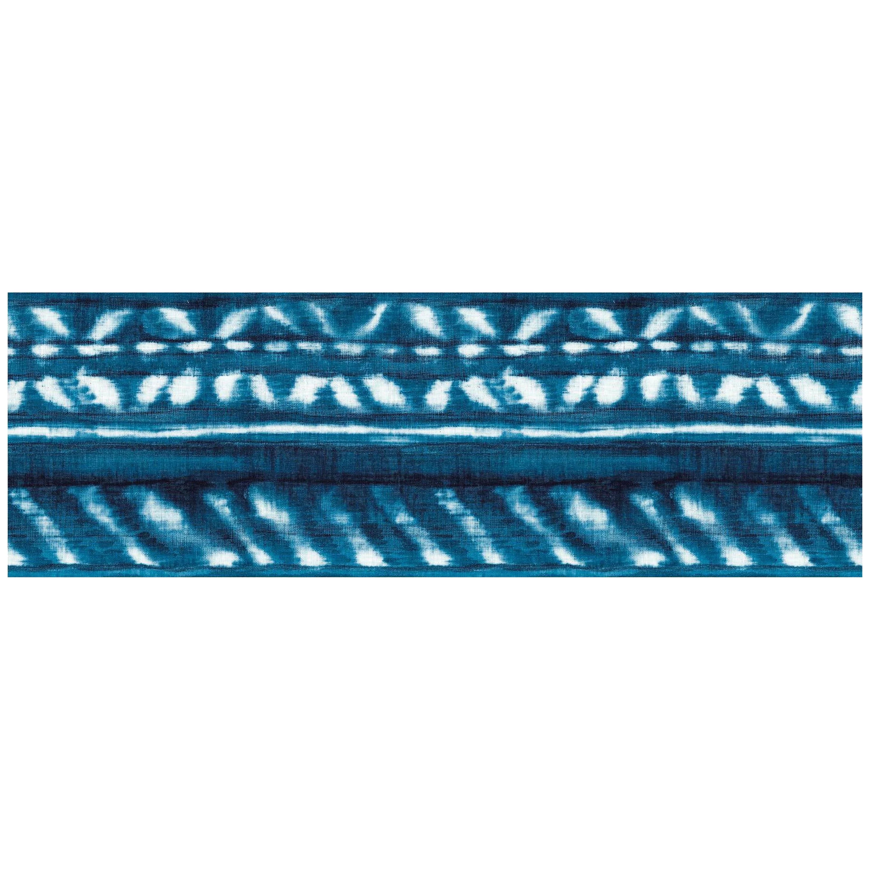 York Wallcoverings Blue Shibori Removable Wallpaper Border