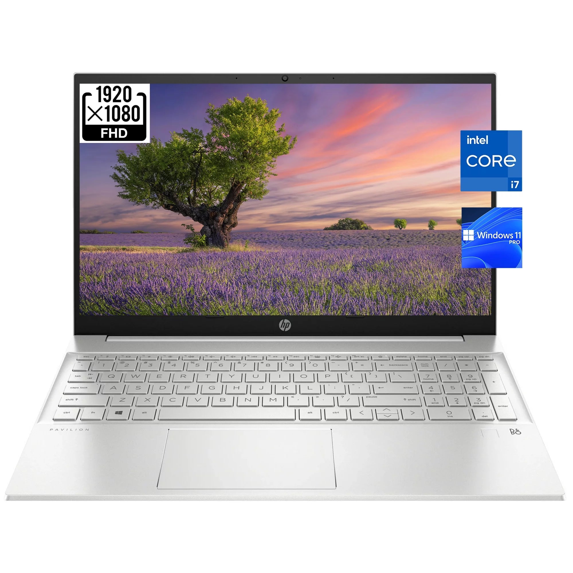 HP 2023 Pavilion 15.6 FHD [Windows 11 Pro] Business Laptop, 13th Gen Intel 10-Core i7-1355U, 16GB RAM, 2TB PCIe SSD, Intel Iris Xe Graphics, Wi-Fi 6, HDMI, w/Office Accessories