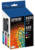 EPSON T252 DURABrite Ultra Genuine Ink High Capacity Black & Standard Color Cartridge Combo Pack
