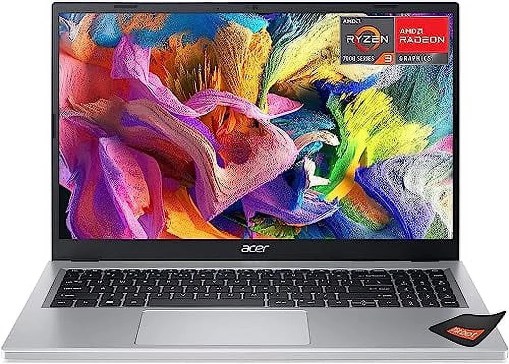 Acer Aspire 3 15.6 FHD Laptop, AMD Ryzen 3 7320U, AMD Radeon Graphics, 8GB LPDDR5, Wi-Fi 6, Windows 11 Home in S Mode, w/HDMI (8GB RAM | 128GB PCIe SSD)