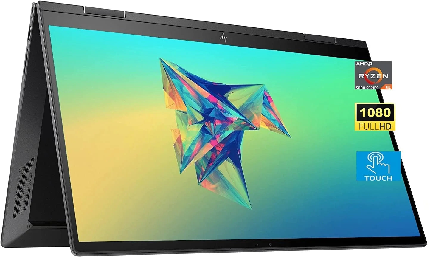HP Envy x360 2-in-1 15.6 FHD Touchscreen Laptop, AMD Ryzen 5 5625U, 16GB RAM 256GB SSD, Wi-Fi, Bluetooth, HDMI, Webcam, Backlit Keyboard, Windows 11 Home, Black