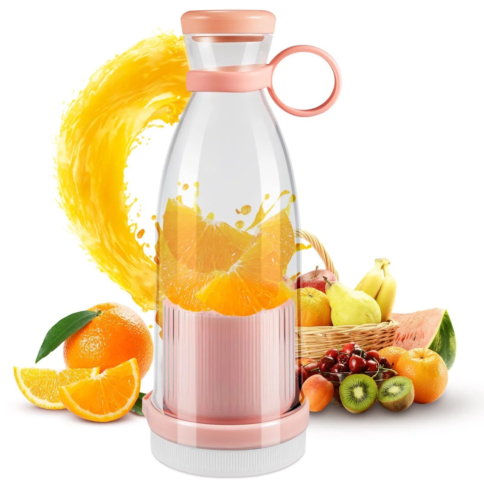 Paddsun Portable Blender for Shakes and Smoothies with BPA-Free Personal Mini Blender Rechargeable Battery Powered USB Portable Juicer with Four Blade for Travel Gym Office