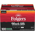 Folgers Black Silk, Dark Roast Coffee, Keurig K-Cup Pods, 100 Count Box