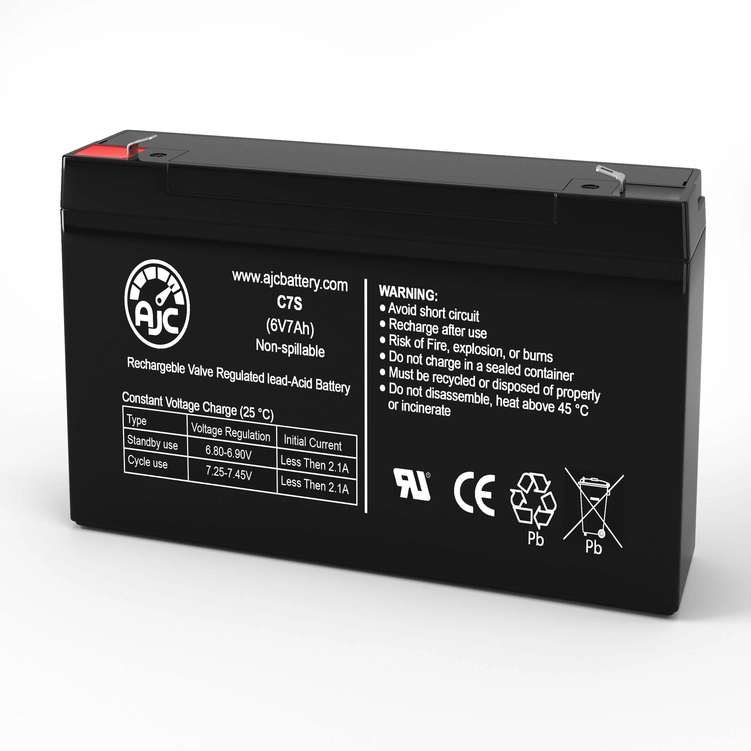 Para Systems Minuteman Enterprise E700RM1U E1000RM1U 6V 7Ah UPS Battery - This Is an AJC Brand Replacement