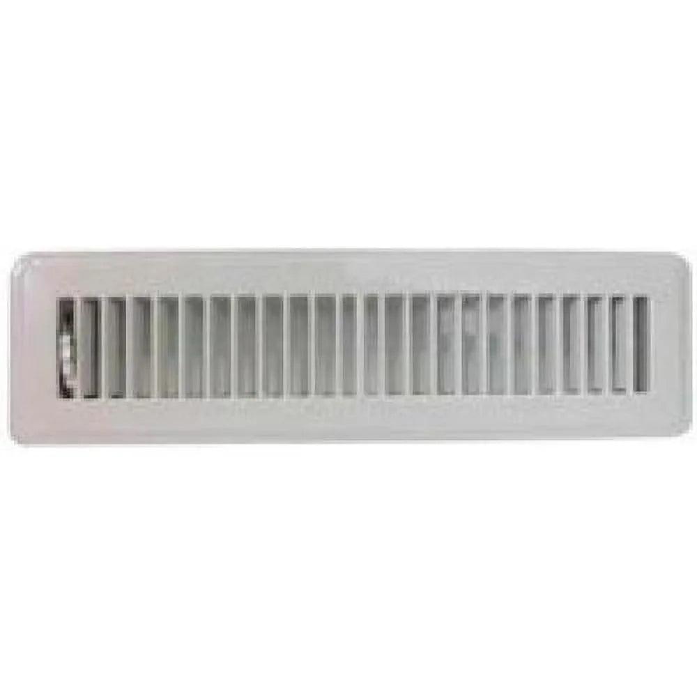 Bright White Heating  Air Conditioning Heavy Guage Stamped Steel Floor  (2 1/4 X 10)