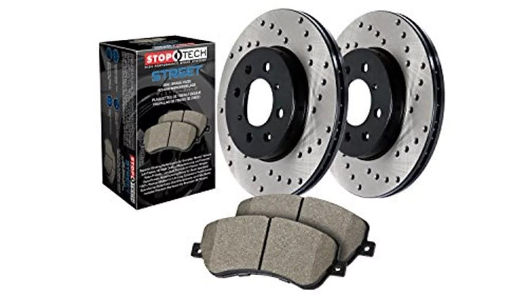 Stoptech 939.61505 Street Axle Pack Drilled, Rear Fits select: 2012-2018 FORD FOCUS