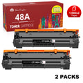 48A CF248A Toner Cartridge Replacement for HP 48A CF248A Toner for HP Laserjet Pro M15w MFP M28w M29w M15a M28a M29a M16w M16a Printer Ink (Black, 2-Pack)