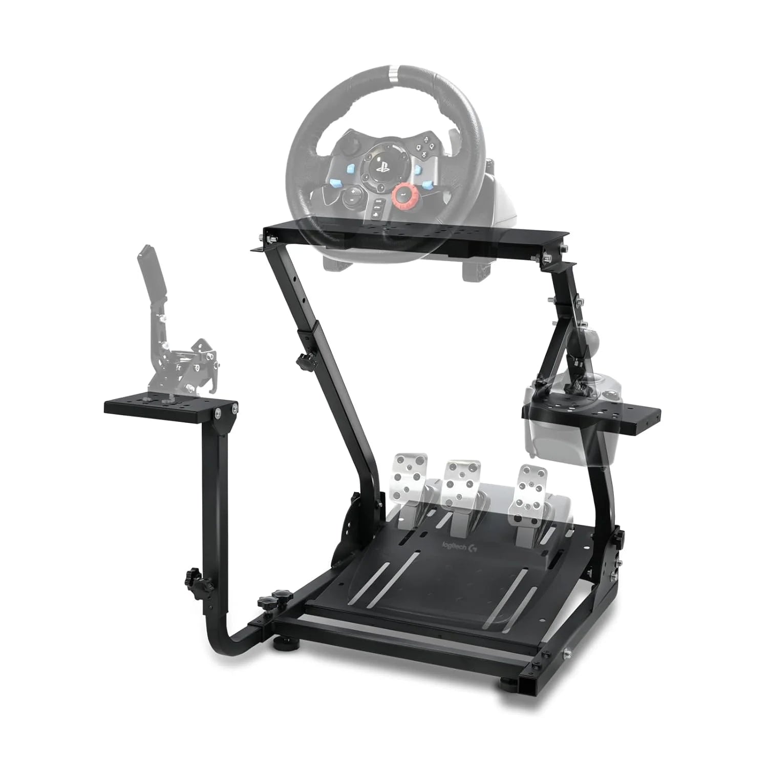 Supllueer Racing Wheel Stand Adjustable Fit for Logitech G29 G920 G923 Thrustmaster T80 T300 RS
