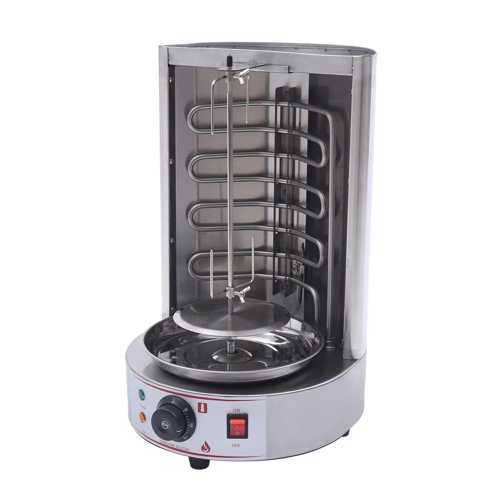 Electric Doner Kebab Machine 3KW Vertical Broiler Meat Capacity Grill 110V 6rpm