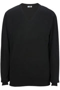 Unisex Fine Gauge V-Neck Long Sleeve Sweater 4090