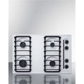 Summit Appliance WTL053S 30 in. Wide 4-Burner Gas Cooktop, White