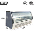 82 Cooler Depot Deli Case Meat/Seafood/Bakery Pastry Display/Beverage Showcase Commercial Refrigerator Cooler Case white Front