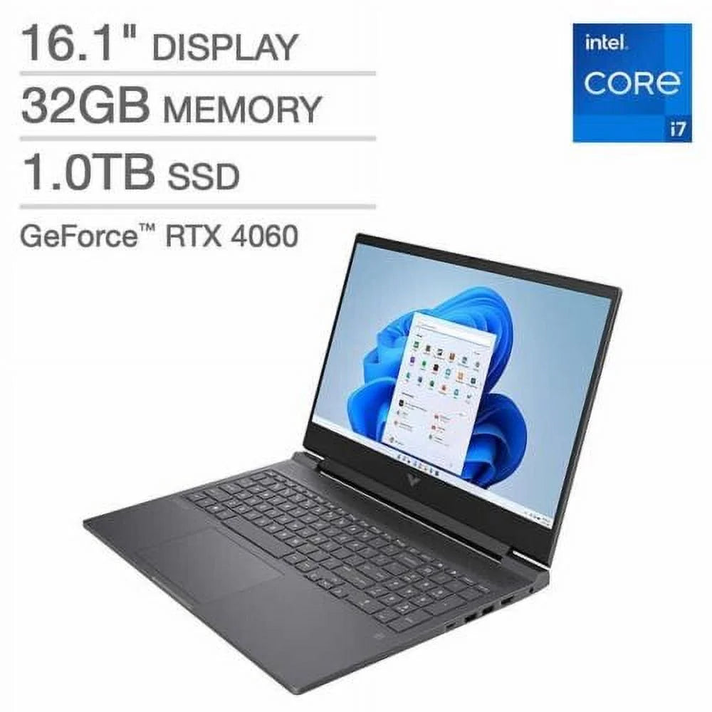 HP Victus 16.1 Gaming Laptop - 13th Gen Intel Core i7-13700HX - GeForce RTX 4060 - 144HZ 1080p - Windows 11 Notebook PC 32GB RAM 1TB SSD