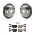 Transit Auto - Rear Coated Disc Brake Rotors And Ceramic Pads Kit For Dodge Charger Chrysler 300 Challenger Magnum Avenger KGA-103971