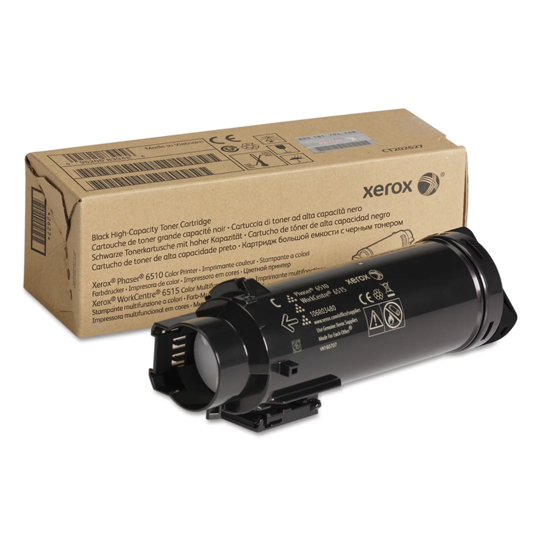 Xerox 106R03480 High-Yield Toner, 5500 Page-Yield, Black